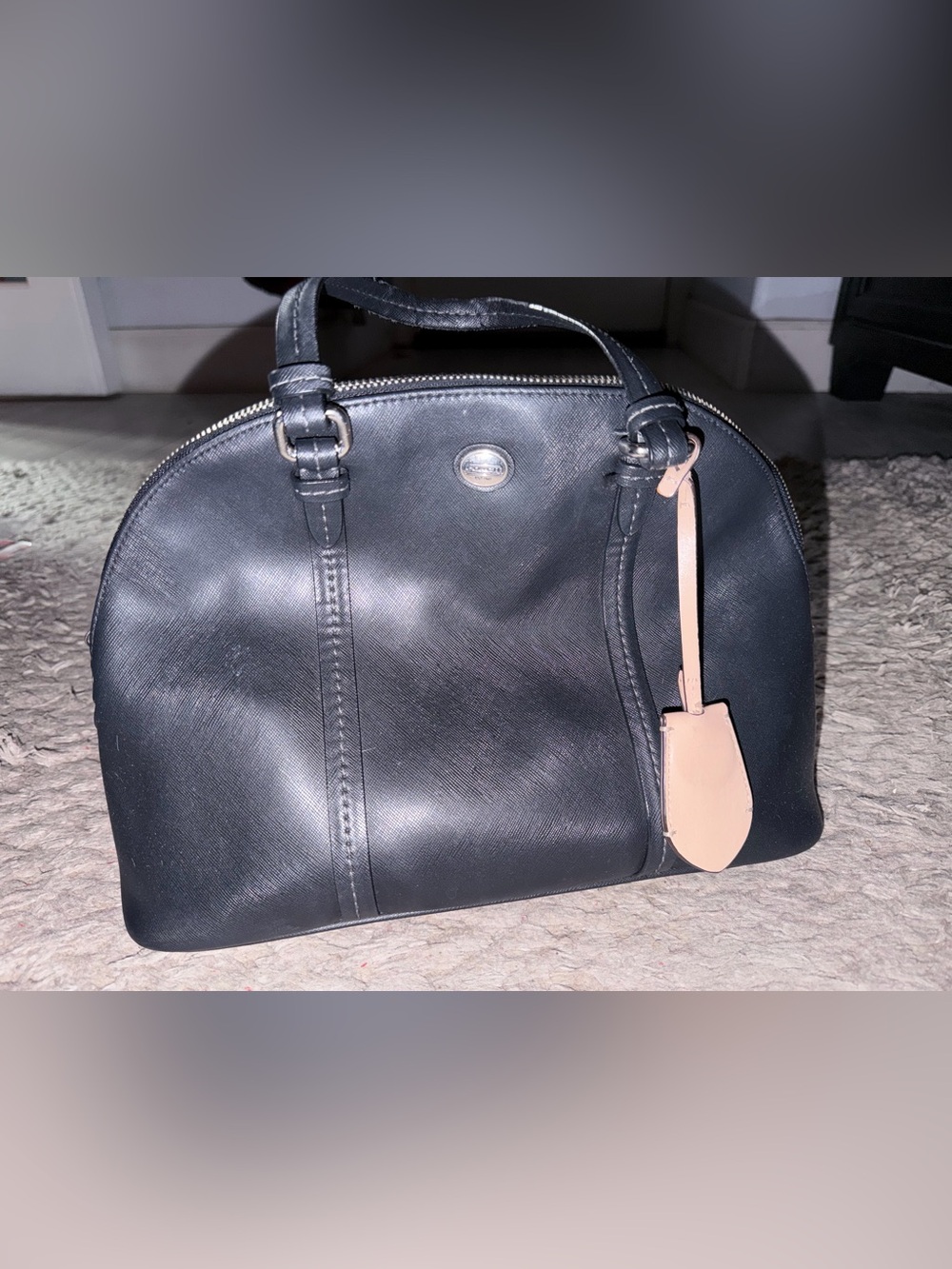 Coach Black Leather Women’s Satchel